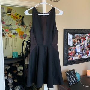Black a line cocktail dress